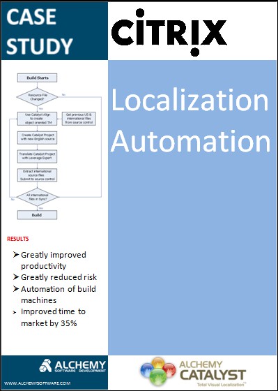 Automating Software Localization case study