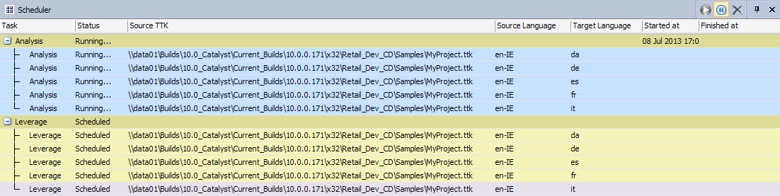 Alchemy CATALYST Scheduler