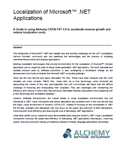 Localizing .NET Applications white paper