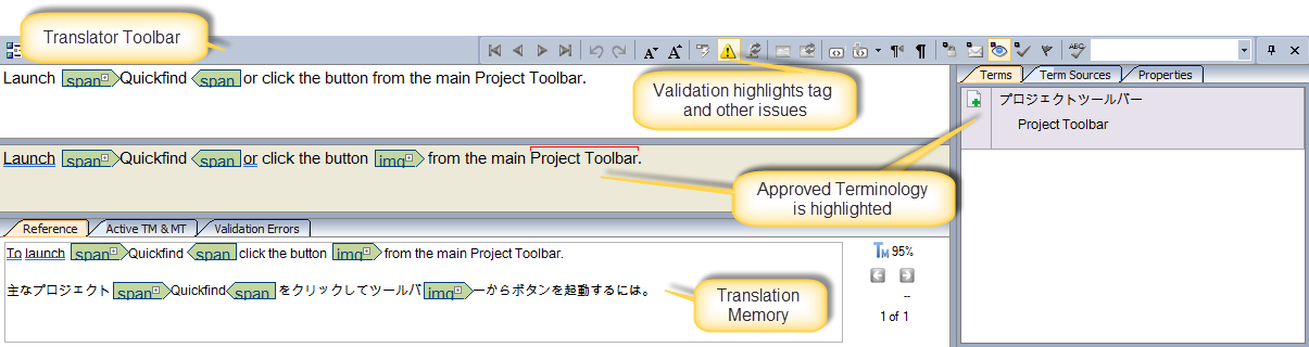 CATALYST Translator Toolbar